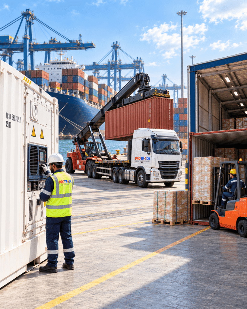 COC, SOC, reefer, FCL and LCL export handling in Pakistan by ProTrade Global Logistics Company