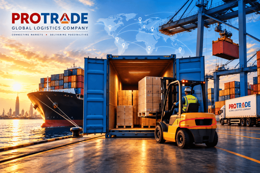 FCL full container load shipping by ProTrade Global Logistics Company in Karachi